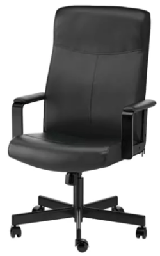 [FURN_0269] Schwarzer Büro Stuhl